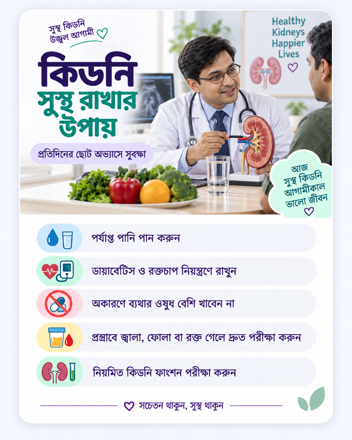 কিডনি সুস্থ রাখার উপায়